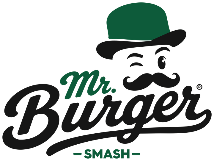Mr Burger Smash — logo ufficiale con mascotte